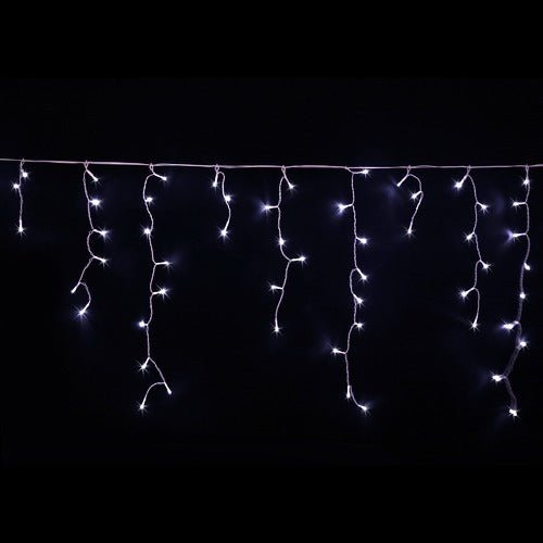 300 Super Bright Extra Long LED Icicle String Lights 17.5m - White - Everything Party
