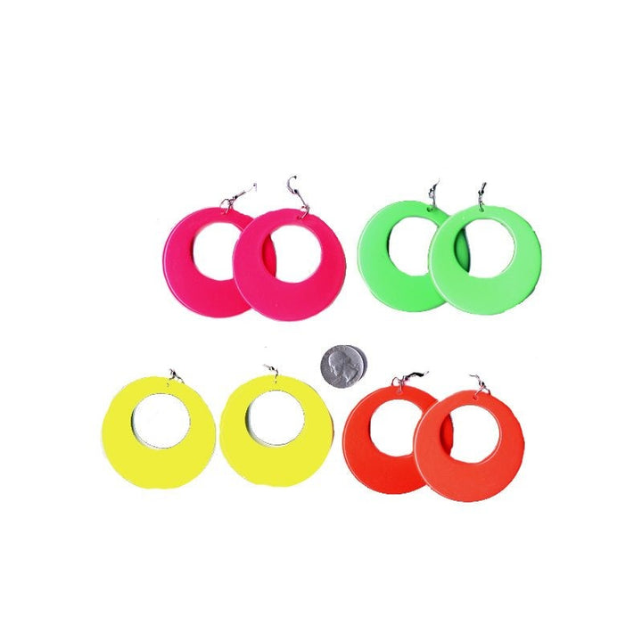 80's Neon Clip-on Earrings - Everything Party