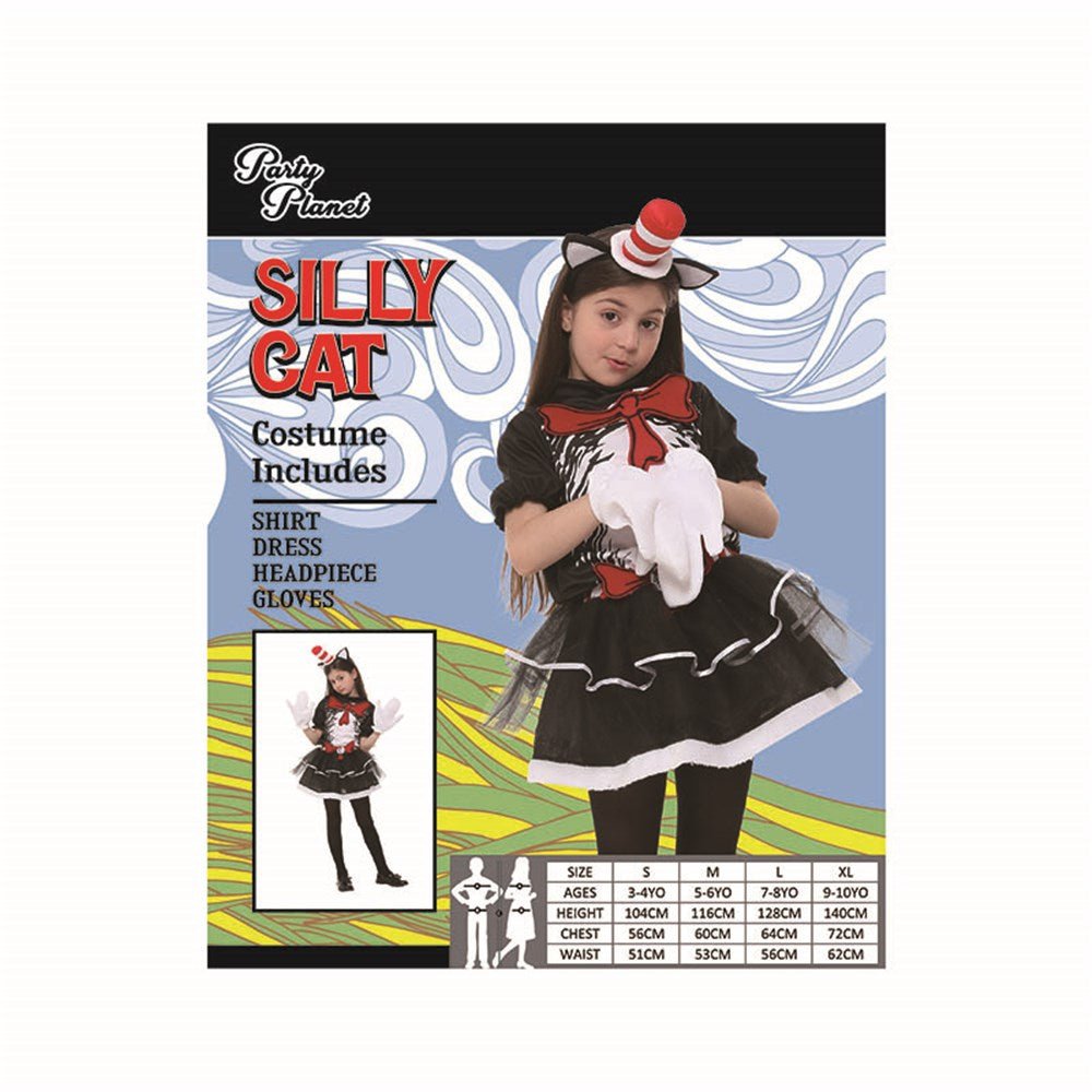 Children Dr. Seuss Cat in the Hat Girl Costume Everything Party