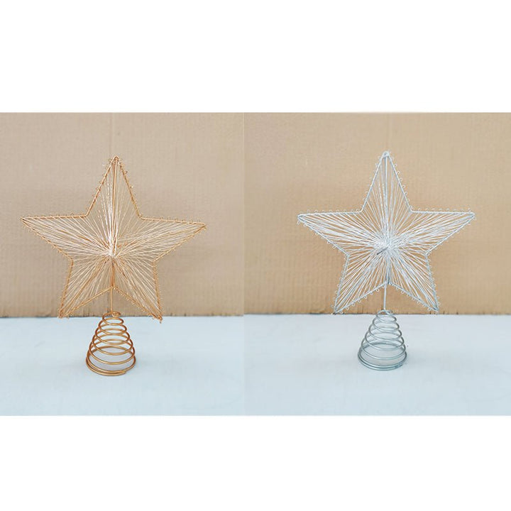 Metal Wire Glitter Star Christmas Tree Topper - Everything Party