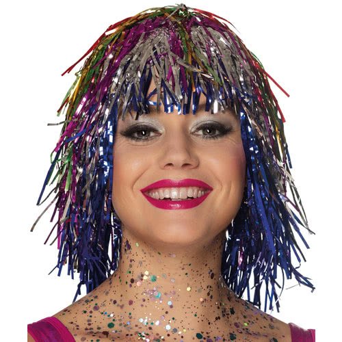 Tinsel Wig Multi Everything Party