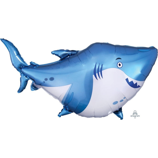 101cm Anagram Shark Supershape Foil Balloon - Everything Party