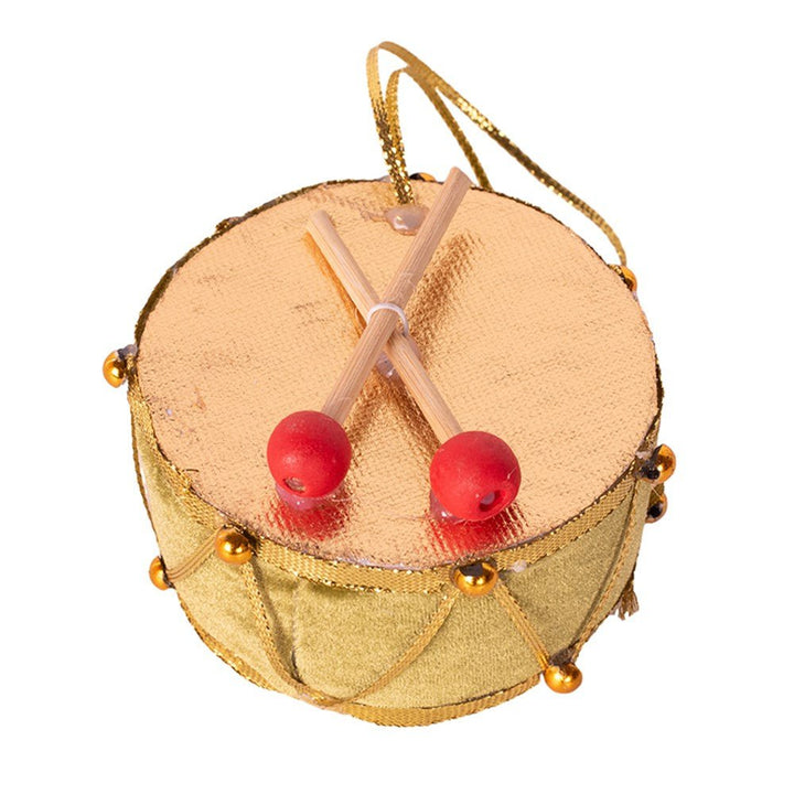 10cm Gold Drum Tree Ornament - Everything Party