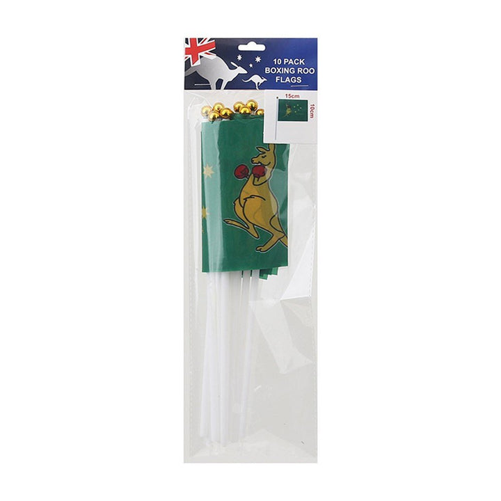 10pk Boxing Kangaroo Hand Flag - Everything Party