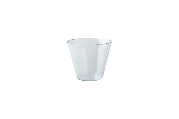 10pk Reusable Clear Plastic Whiskey Cups 270ml - Everything Party