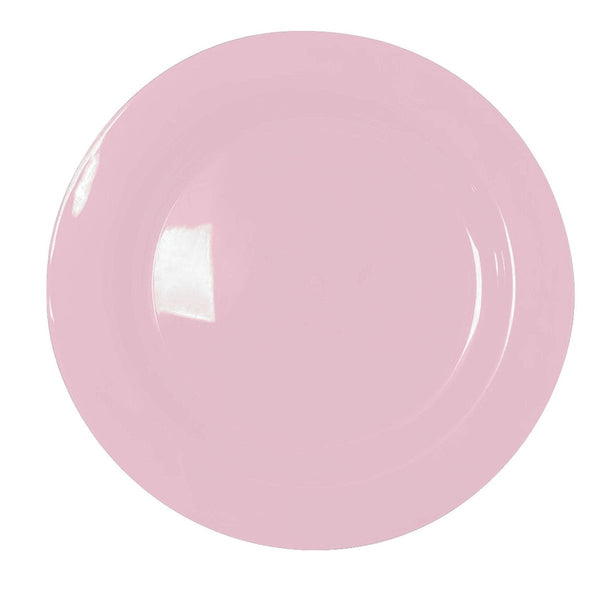 10pk Reusable Plastic Plate - Baby Pink - Everything Party