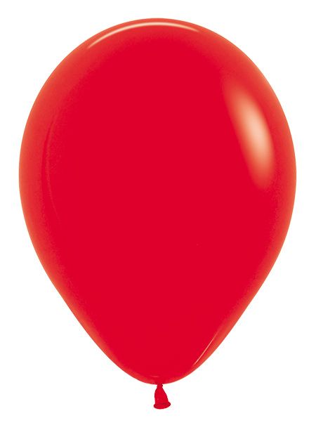 12" Sempertex Plain Latex Balloon - Fashion Red - Everything Party