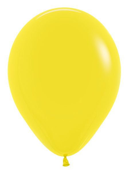 12" Sempertex Plain Latex Balloon - Fashion Yellow - Everything Party