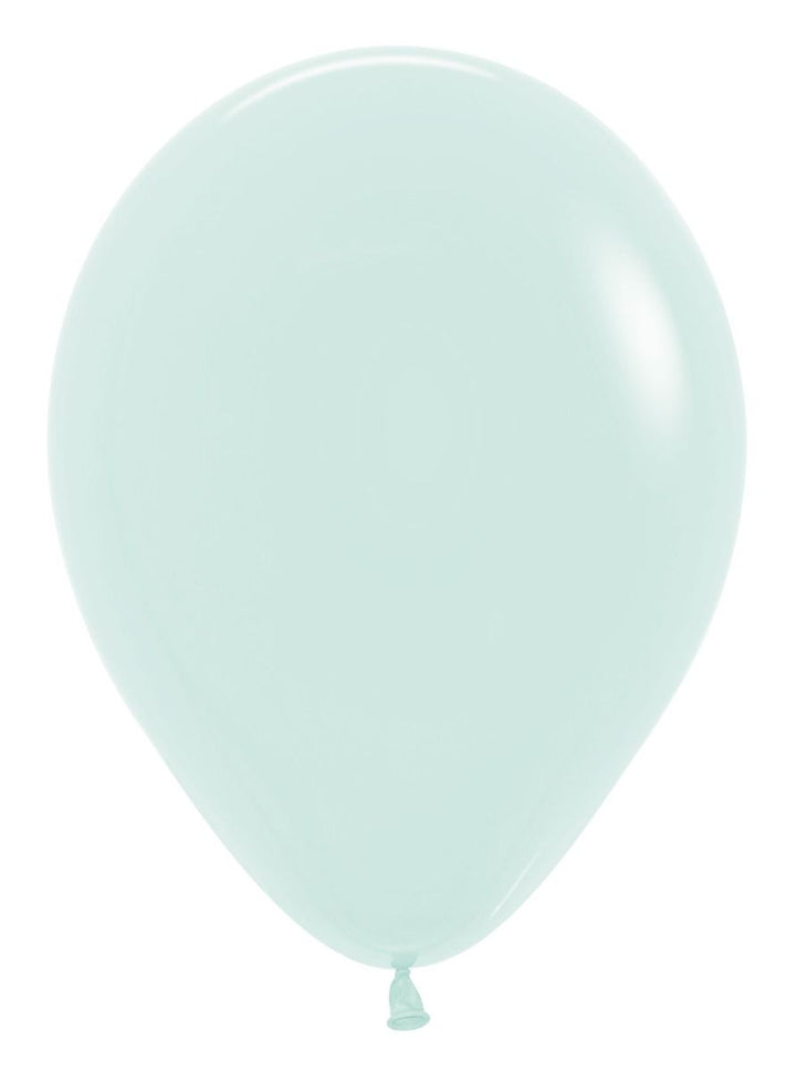 12" Sempertex Plain Latex Balloon - Pastel Matte Green - Everything Party