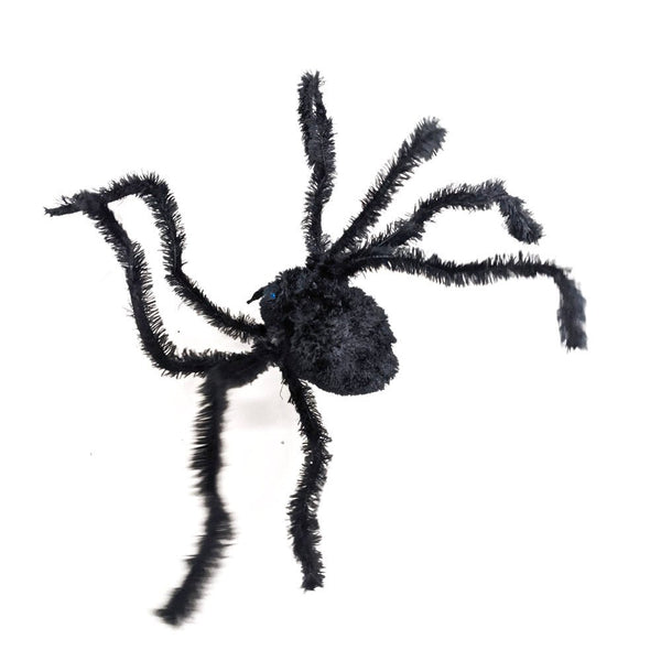 120cm Halloween Furry Spider with Light Up Eyes - Everything Party