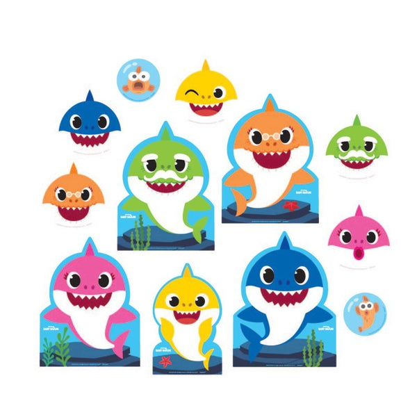 12pcs Baby Shark Cutouts Decoration Value Pack - Everything Party