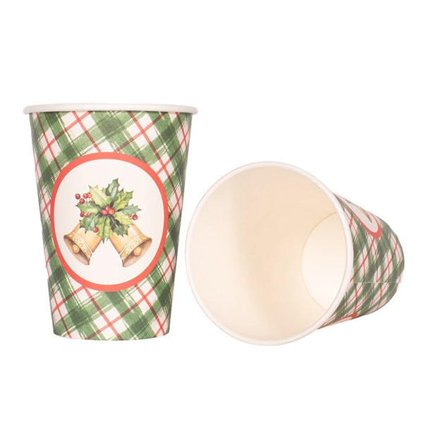 12pk Christmas Jingle Bells Paper Cups - Everything Party