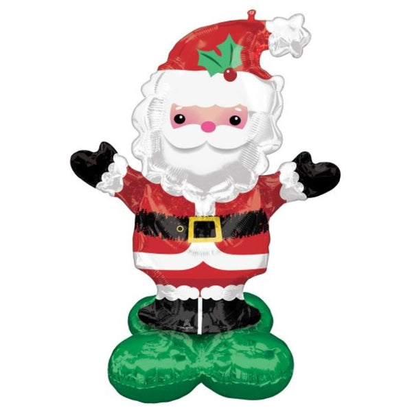 134cm Anagram Airloonz Standing Christmas Santa Foil Balloon - Everything Party