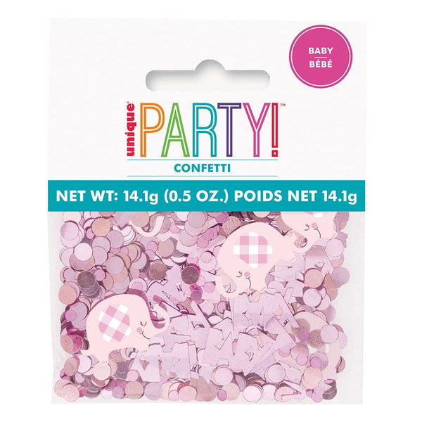 14g Baby Shower Pink Floral Elephant Confetti Table Scatters - Everything Party