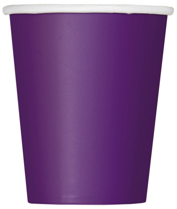 14pk Deep Purple Paper Cups - Everything Party