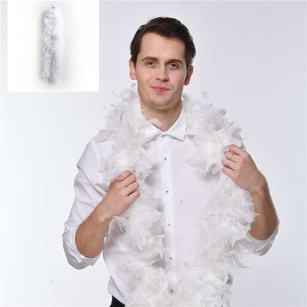 150cm Feather Boa - White - Everything Party