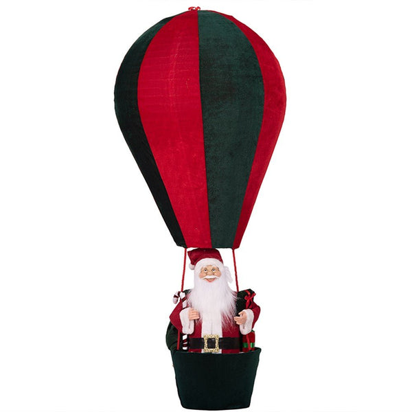 1.5m Velvet Hot Air Balloon with Santa - Everything Party