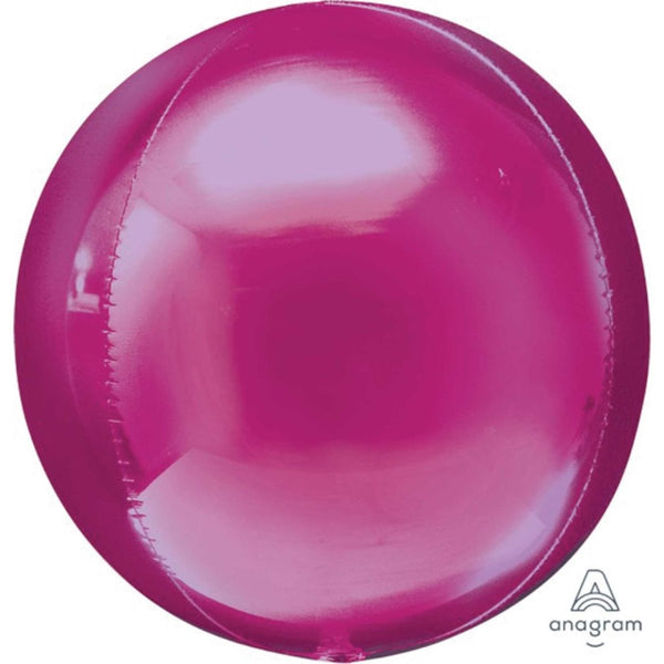 16" Anagram Solid Colour Orbz Balloon - Hot Pink - Everything Party