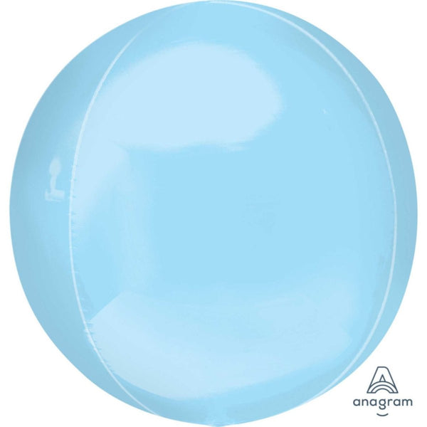 16" Anagram Solid Colour Orbz Balloon - Pastel Blue - Everything Party