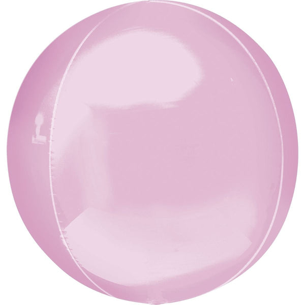 16" Anagram Solid Colour Orbz Balloon - Patel Pink - Everything Party