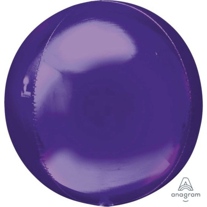 16" Anagram Solid Colour Orbz Balloon - Purple - Everything Party