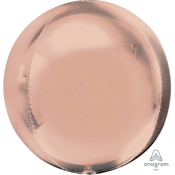 16" Anagram Solid Colour Orbz Balloon - Rose Gold - Everything Party