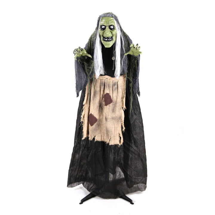 160cm Animated Standing Witch – Light Up Halloween Prop - Everything Party