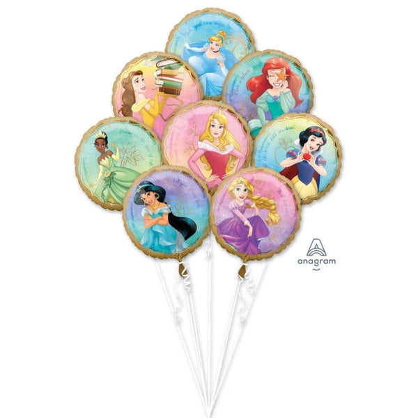 17" Anagram Licensed Disney Princess Once Upon A Time Foil Balloon Bouquet - Everything Party