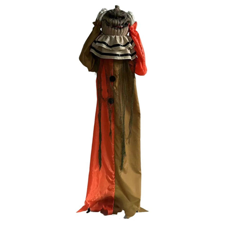 178cm Standing Pop Up Head Pumpkin Man – Animated Halloween Prop - Everything Party