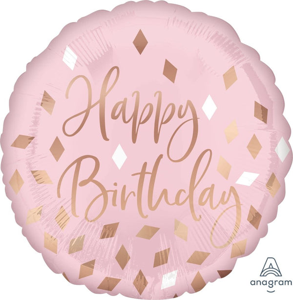 18" Anagram Blush Birthday Foil Balloon - Everything Party