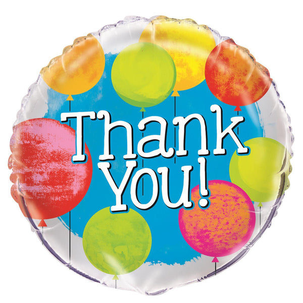 18" Bright Thank You Foil Balloon - Everything Party