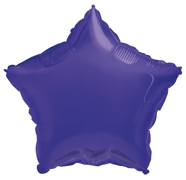 18" Deep Purple Star Shape Foil Balloon - Everything Party