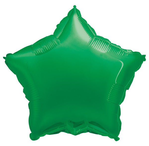 18" Green Star Shape Foil Balloon - Everything Party