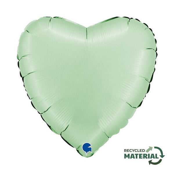 18" Heart Shape Foil Balloon - Glazed Mint - Everything Party
