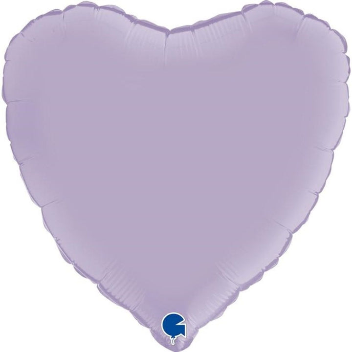 18" Heart Shape Foil Balloon - Satin Lilac - Everything Party