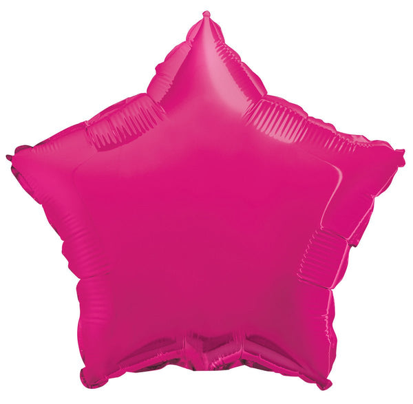18" Hot Pink Star Shape Foil Balloon - Everything Party