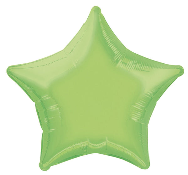 18" Lime Green Shape Foil Balloon - Everything Party