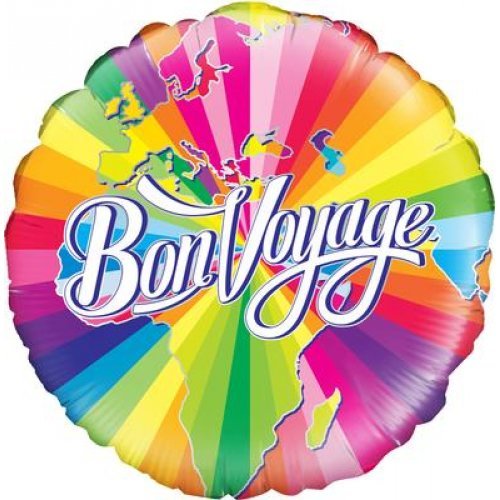 18" Okatree Bon Voyage Foil Balloon - Everything Party