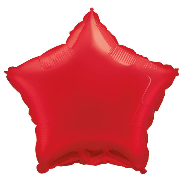 18" Red Star Shape Foil Balloon - Everything Party