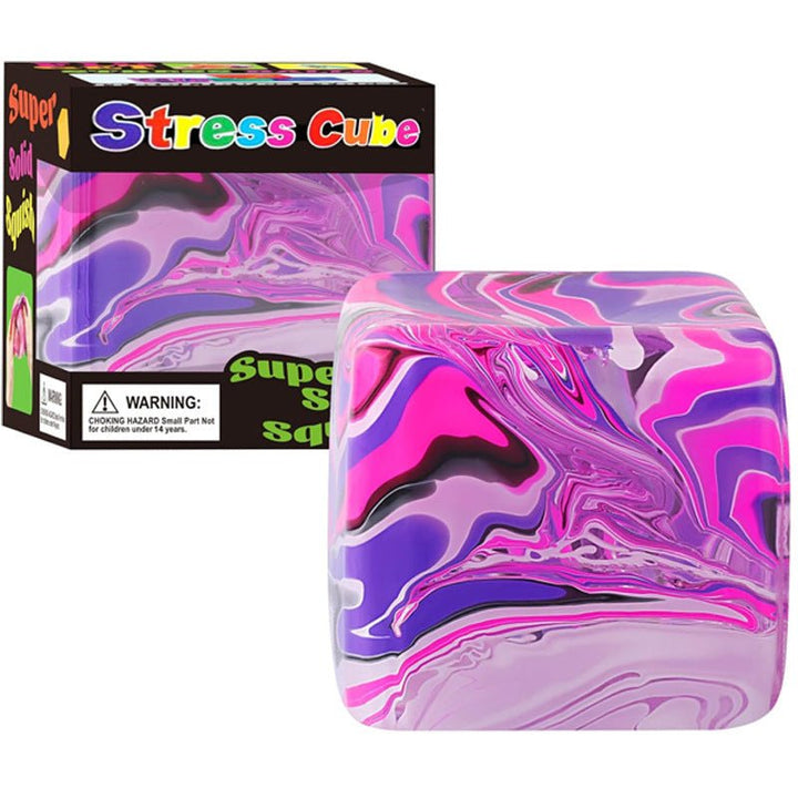 1pc Marble Ice Cube Squishy Toy Stress Relief Cube Fidget Toy ...