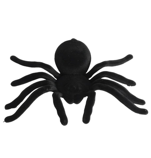 20cm Halloween Flocked Spider - Everything Party