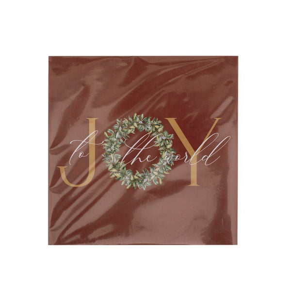 20pk Joy to the World Napkins – 2 Ply Christmas Table Napkins - Everything Party