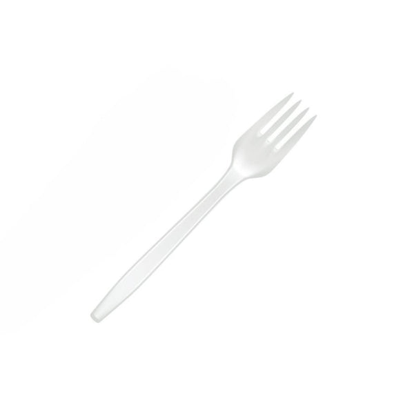 20pk Reusable White Heavy Duty Plastic Forks - Everything Party