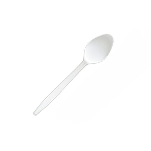 20pk Reusable White Heavy Duty Plastic Spoons - Everything Party