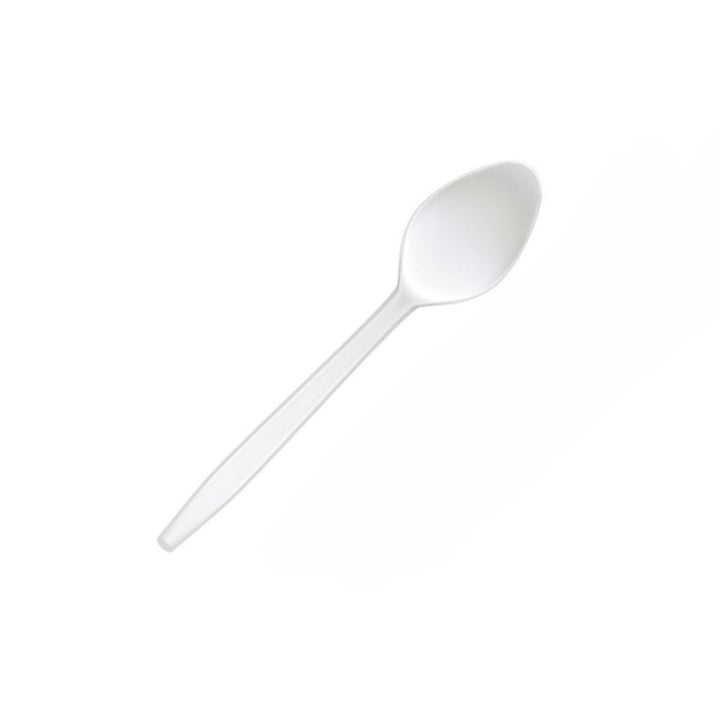 20pk Reusable White Heavy Duty Plastic Spoons - Everything Party