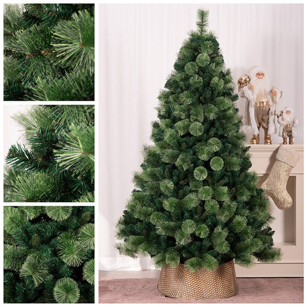 210cm 1436 Mixed Tips Green Christmas Tree with Metal Stand - Everything Party