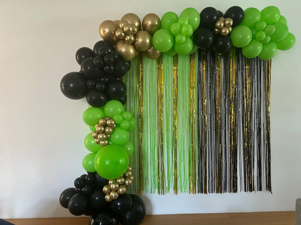 21st Birthday Balloon Garland With Foil Curtain - Everything Party