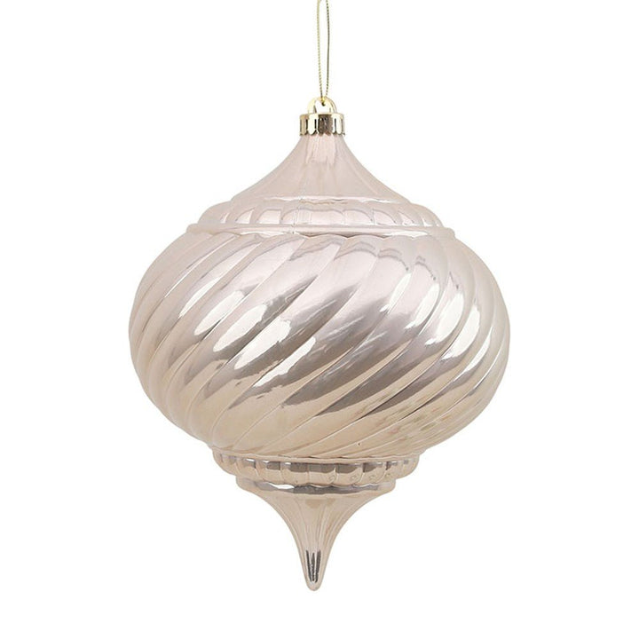 24cm Large Ivory Pearl Finish Finial Tree Ornament - Everything Party