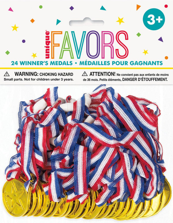 24pk Winner Medals - Everything Party