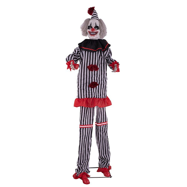 250cm Animated Standing Clown Halloween Prop - Everything Party